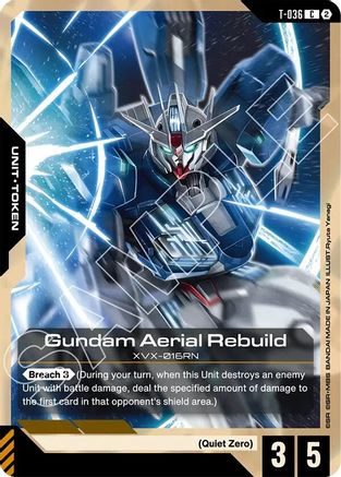 Gundam Aerial Rebuild (T-036) Token (T-036) - Stardust Trails