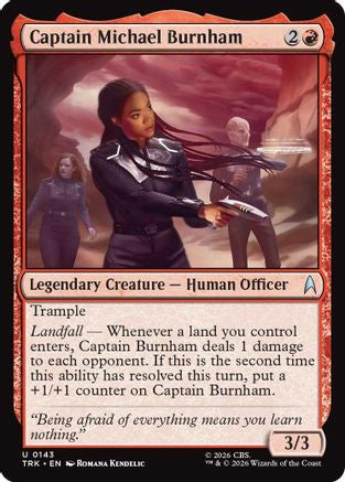 Captain Michael Burnham (TRK-143) [Star Trek] Foil