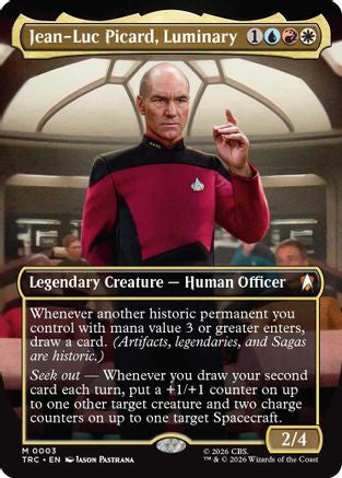 Jean-Luc Picard, Luminary (Borderless) (TRC-003) [Commander: Star Trek] Foil