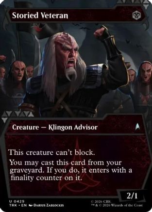 Storied Veteran (Showcase) (TRK-429) [Star Trek] Foil