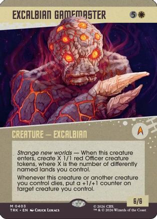 Excalbian Gamemaster (Showcase) (TRK-403) [Star Trek]
