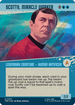 Scotty, Miracle Worker (Showcase) (Surge Foil) (TRK-537) [Star Trek] Foil