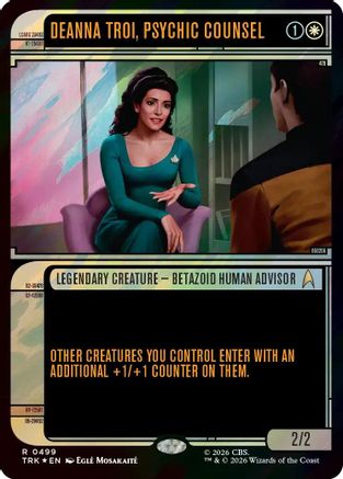 Deanna Troi, Psychic Counsel (Showcase) (Surge Foil) (TRK-499) [Star Trek] Foil