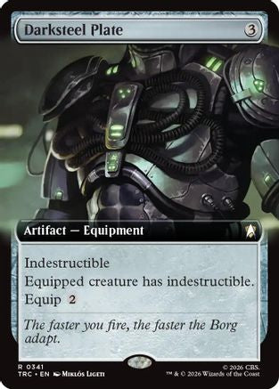 Darksteel Plate (Extended Art) (TRC-341) [Commander: Star Trek]