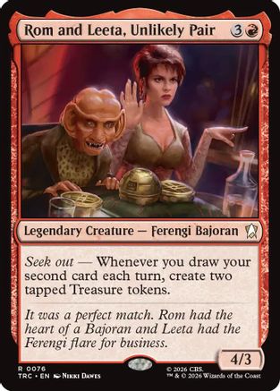 Rom and Leeta, Unlikely Pair (Surge Foil) (TRC-076) [Commander: Star Trek] Foil