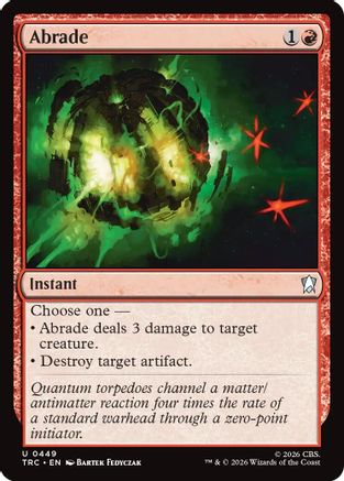 Abrade (Surge Foil) (TRC-449) [Commander: Star Trek] Foil