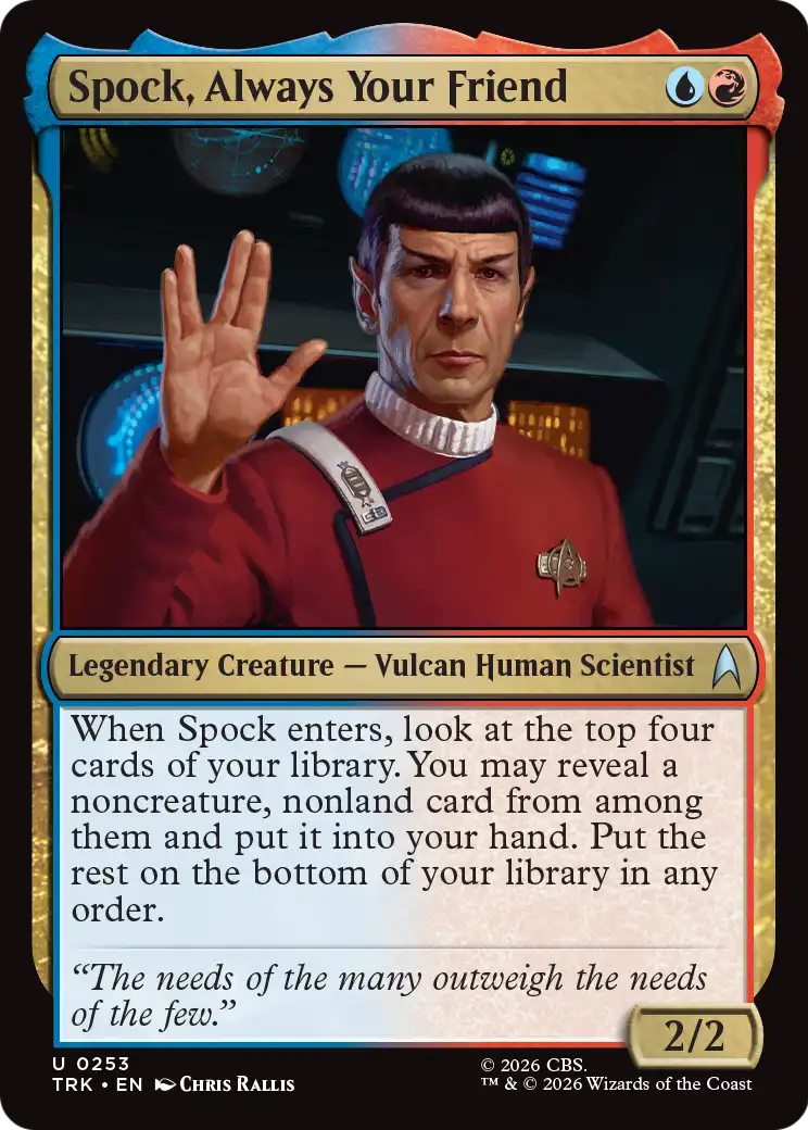 Spock, Always Your Friend [Star Trek]