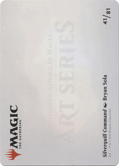 Silverquill Command // Silverquill Command (ASTX-041) - Strixhaven Art Series (Borderless) Foil