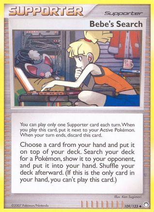 Bebe's Search 109  - Reverse Holofoil Mysterious Treasures - Uncommon