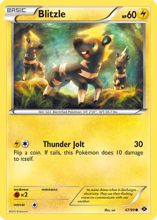 Blitzle  - Reverse Holofoil Next Destinies - Common