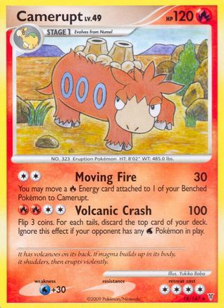 Camerupt  - Reverse Holofoil Supreme Victors - Rare