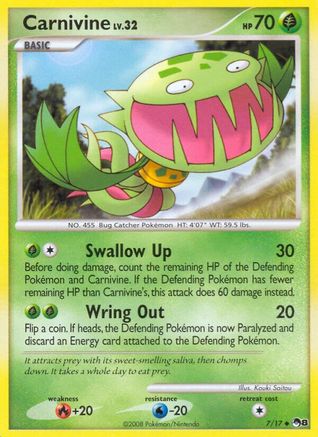 Carnivine  - Reverse Holofoil POP Series 8 - Uncommon