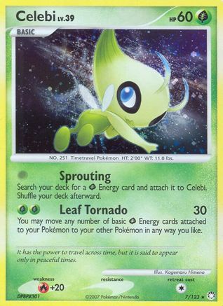 Celebi  - Reverse Holofoil Mysterious Treasures - Holo Rare