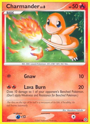 Charmander 082  - Reverse Holofoil Secret Wonders - Common