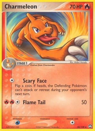 Charmeleon 028  - Reverse Holofoil Power Keepers - Uncommon