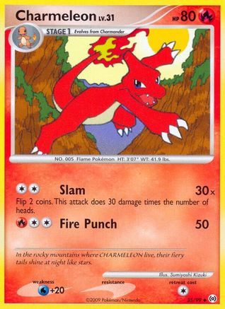 Charmeleon 035  - Reverse Holofoil Arceus - Uncommon