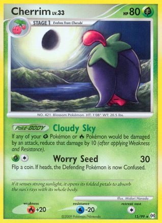 Cherrim 015  - Reverse Holofoil Arceus - Rare
