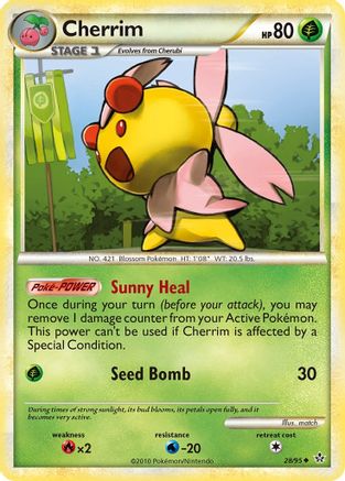 Cherrim 028  - Reverse Holofoil Unleashed - Uncommon