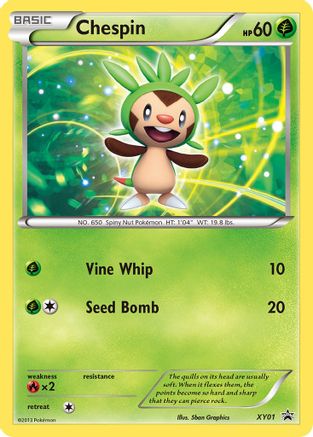 Chespin - XY01  - Holofoil XY Promos - Promo
