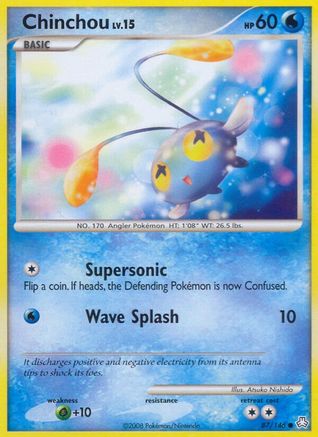 Chinchou (87)  - Reverse Holofoil Legends Awakened - Common
