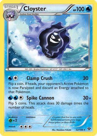 Cloyster  - Reverse Holofoil XY Base Set - Rare