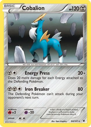 Cobalion  - Reverse Holofoil Noble Victories - Holo Rare