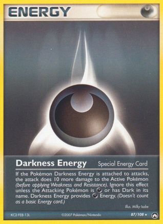 Darkness Energy (Special) 087  - Reverse Holofoil Power Keepers - Rare