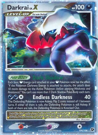 Darkrai LV.X  - Holofoil Great Encounters - Ultra Rare