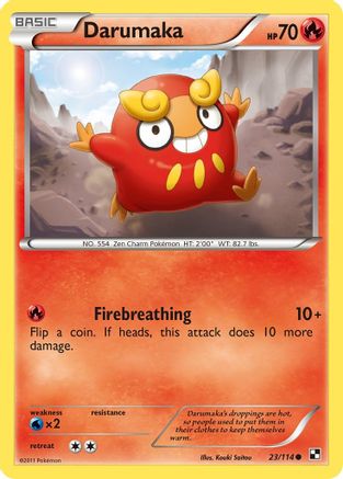 Darumaka (23) (23) 023/114  - Reverse Holofoil Black and White - Common