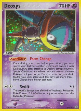 Deoxys (Speed Forme)  - Reverse Holofoil Emerald - Holo Rare
