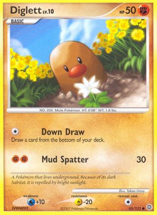 Diglett 085  - Reverse Holofoil Secret Wonders - Common