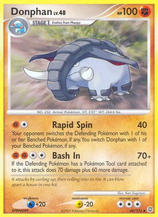 Donphan  - Reverse Holofoil Secret Wonders - Uncommon