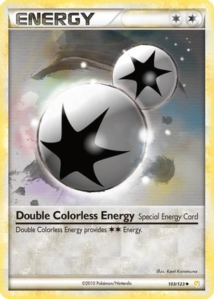 Double Colorless Energy 103  - Reverse Holofoil HeartGold SoulSilver - Uncommon