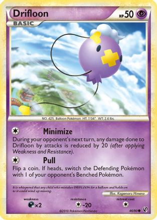 Drifloon  - Reverse Holofoil Undaunted - Common