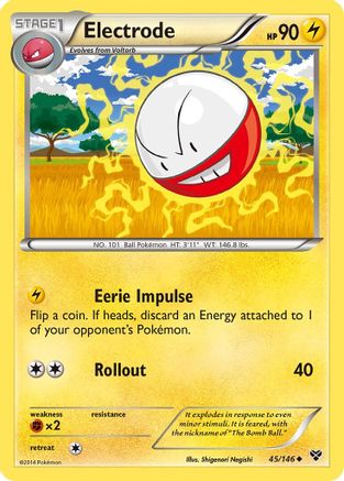 Electrode  - Reverse Holofoil XY Base Set - Uncommon