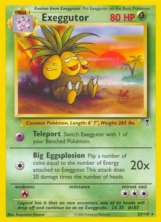 Exeggutor  - Reverse Holofoil Legendary Collection - Rare