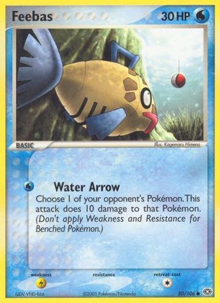 Feebas 050/106  - Reverse Holofoil Emerald - Common