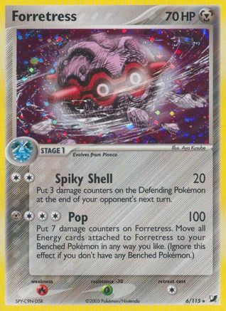 Forretress  - Reverse Holofoil Unseen Forces - Holo Rare