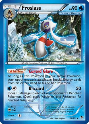 Froslass (Team Plasma) 023  - Reverse Holofoil Plasma Blast - Rare