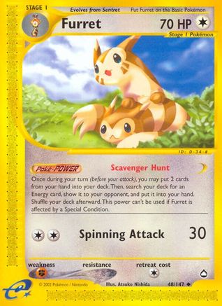 Furret  Aquapolis - Uncommon