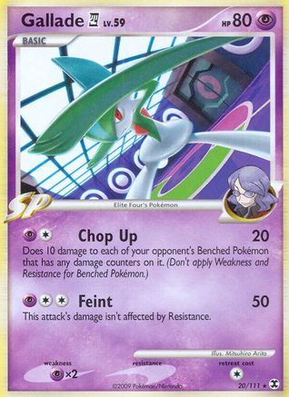 Gallade E4  - Reverse Holofoil Rising Rivals - Rare