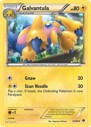 Galvantula  - Reverse Holofoil Emerging Powers - Uncommon