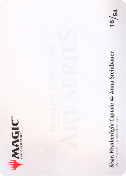 Sisay, Weatherlight Captain // Sisay, Weatherlight Captain (AMH1-016) - Modern Horizons Art Series (Borderless)