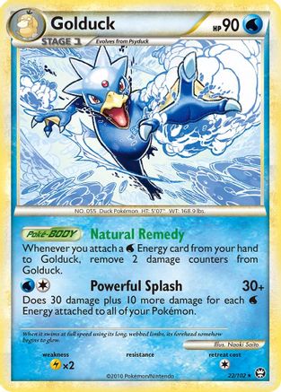 Golduck  - Reverse Holofoil Triumphant - Rare