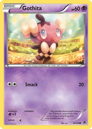 Gothita (44)  - Reverse Holofoil Emerging Powers - Common