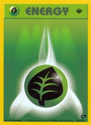 Grass Energy 129  - 1st Edition Gym Challenge - Common