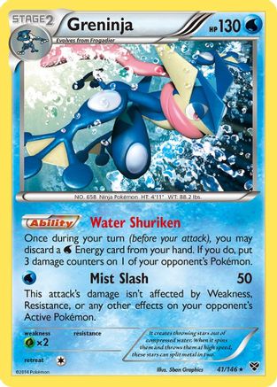 Greninja 041  - Holofoil XY Base Set - Holo Rare
