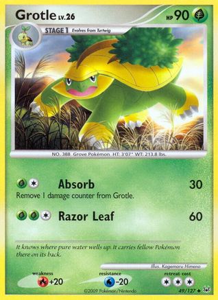 Grotle  - Reverse Holofoil Platinum - Uncommon