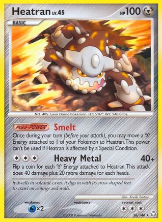 Heatran (30)  - Reverse Holofoil Legends Awakened - Rare