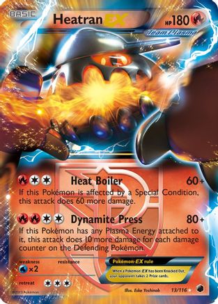 Heatran EX (Team Plasma)  - Holofoil Plasma Freeze - Ultra Rare